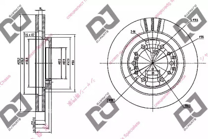 Тормозной диск DJ PARTS BD1028